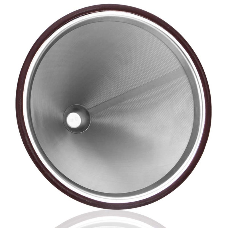 DaKuan Reusable Stainless Steel Pour Over Coffee Filter - Double Mesh Drip Coffee Filter - Image 2